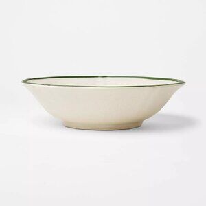 102oz Melamine Serving Bowl Green Edge - Threshold Studio McGee - Target 2025